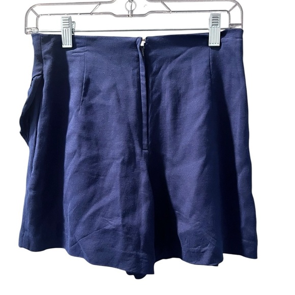 Lilly Pulizter Faye Navy Blue Skort Size 2 Ruffle Shorts Skirt Mini Knit Women's - Picture 3 of 3